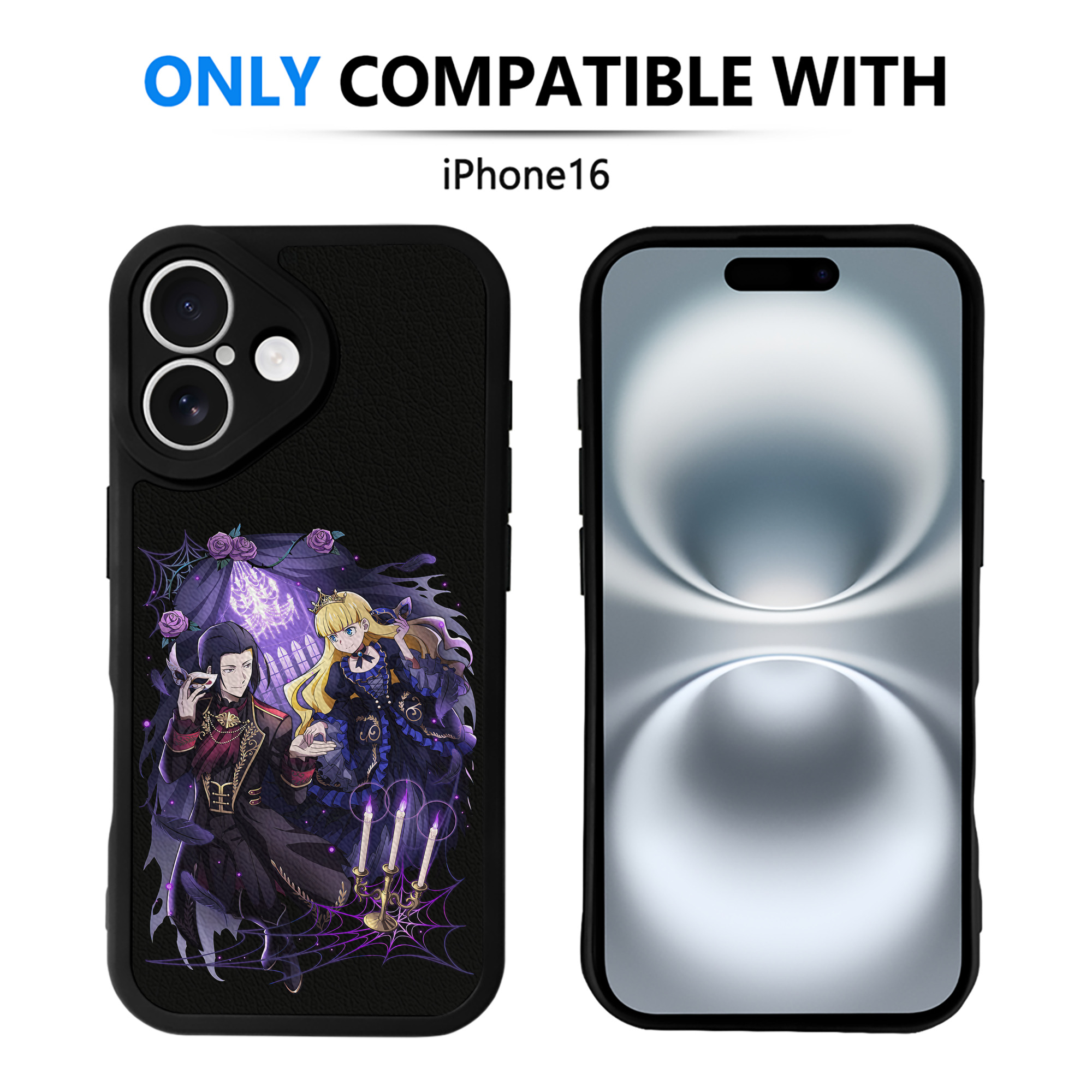 （画像用） 文豪ストレイドッグス Bungo Stray Dogs 【iPhone 16シリーズ対応】シリコンスマホケース（レザー調） 材質：シリコン